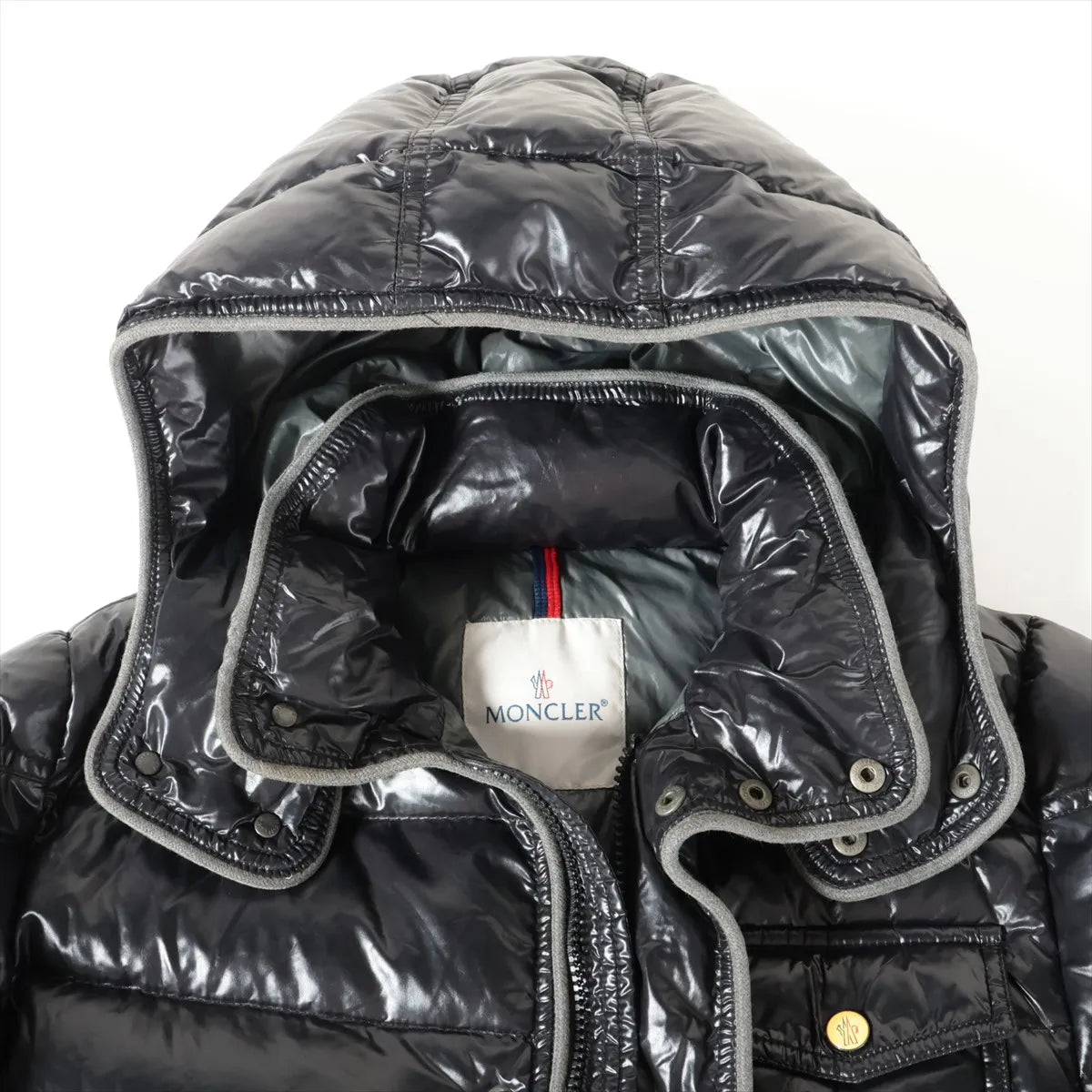 Moncler Nylon Down Jacket Black