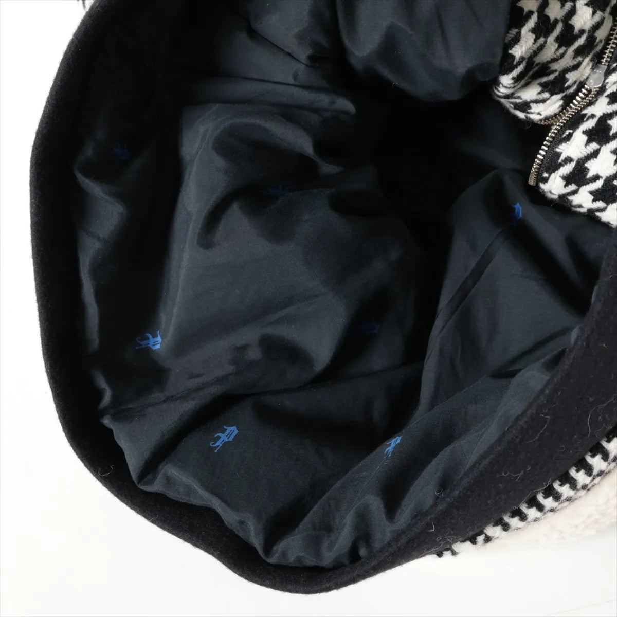 Phenomenon Houndstooth Wool Jacket White x Black — product photo 5