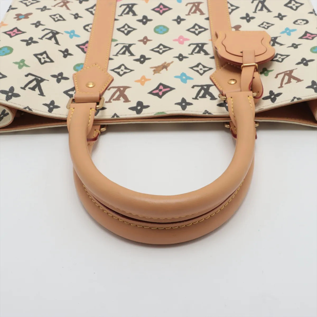 Louis Vuitton Monogram Multicolor Sac Plat Beige