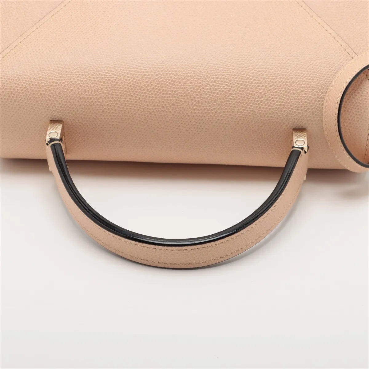 Valextra Iside Medium Leather Two-Way Handbag Beige