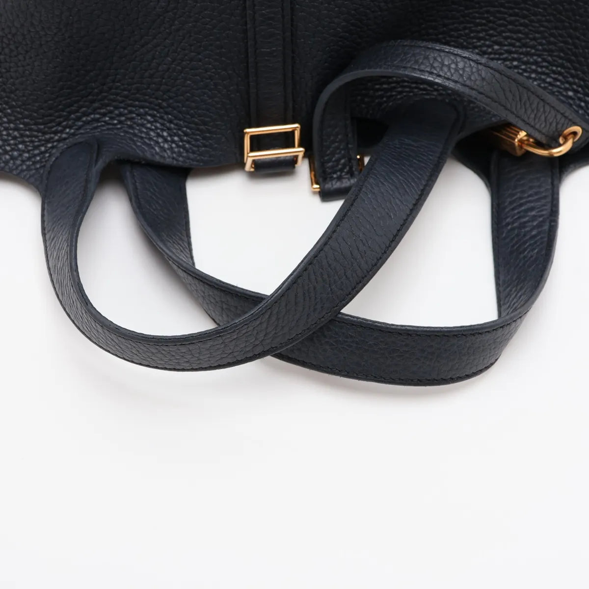 Hermes Picotin Lock 18 PM Tote Bag Navy Blue
