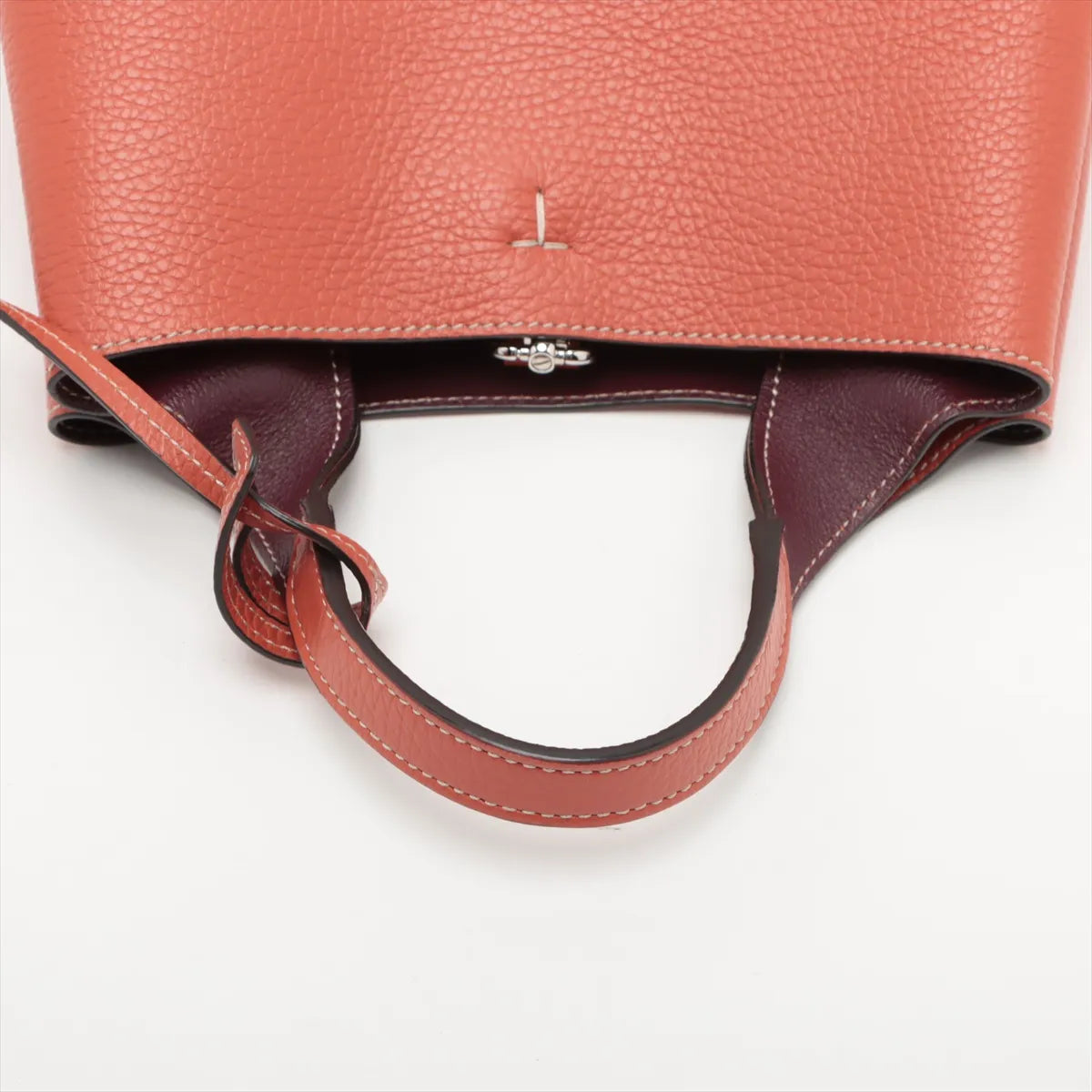 Tod's T Timeless Leather Two-Way Shoulder Bag Orange