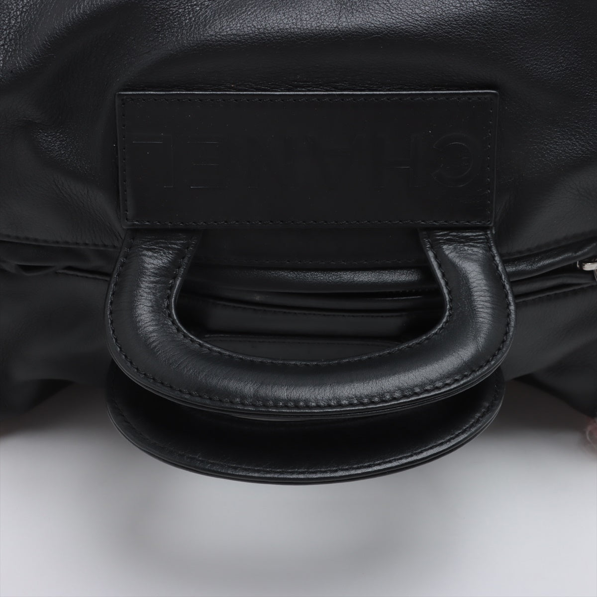Chanel Logo Lambskin Tweed Two-Way Shoulder Bag Black * PREORDER *