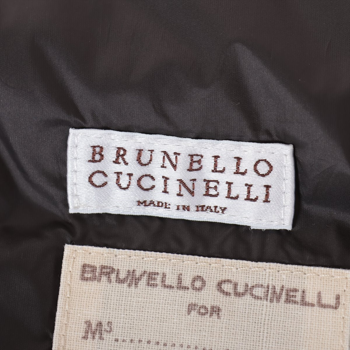 Branded Brunello Cucinelli Nylon Down Vest Beige