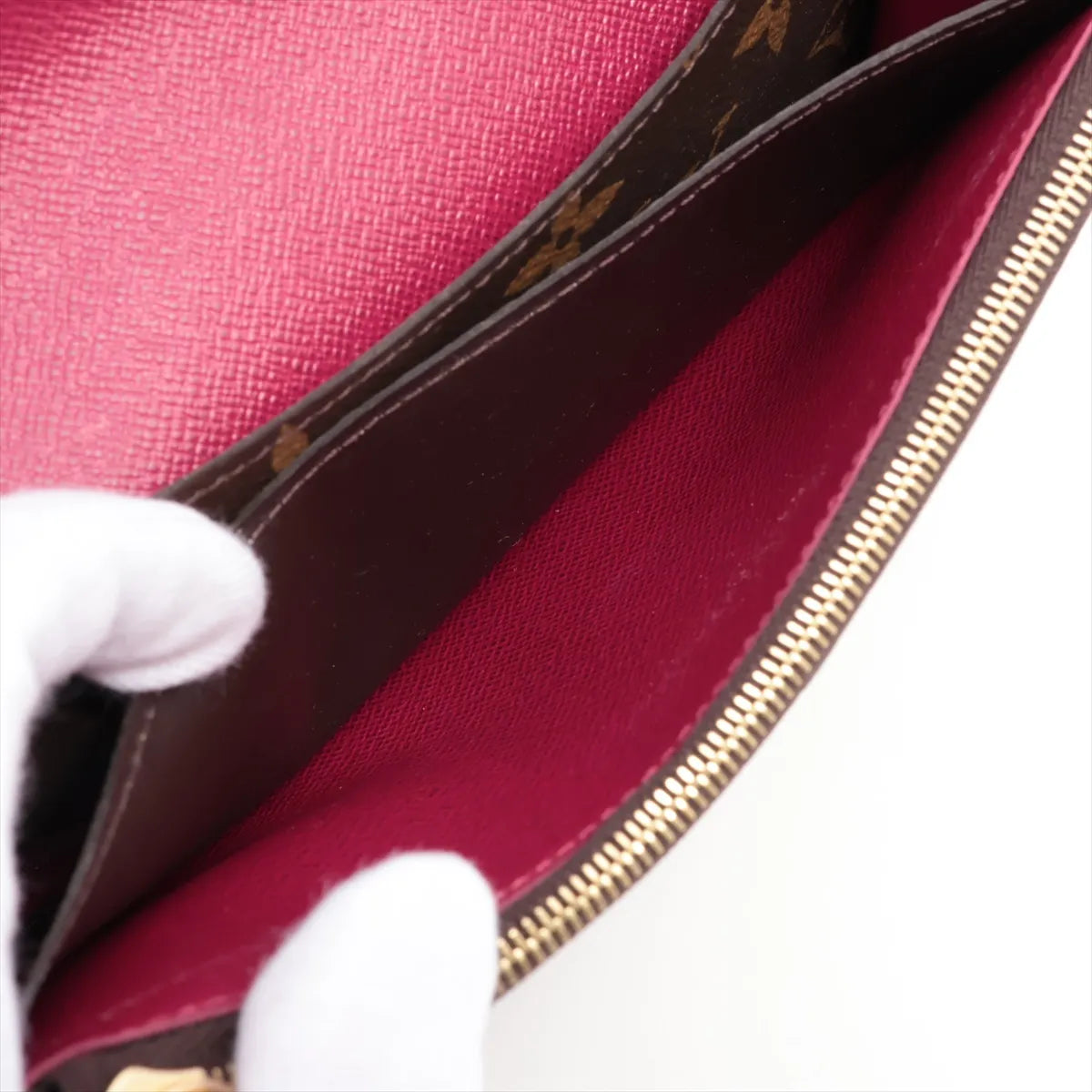 Louis Vuitton Monogram Emilie Wallet Fuchsia