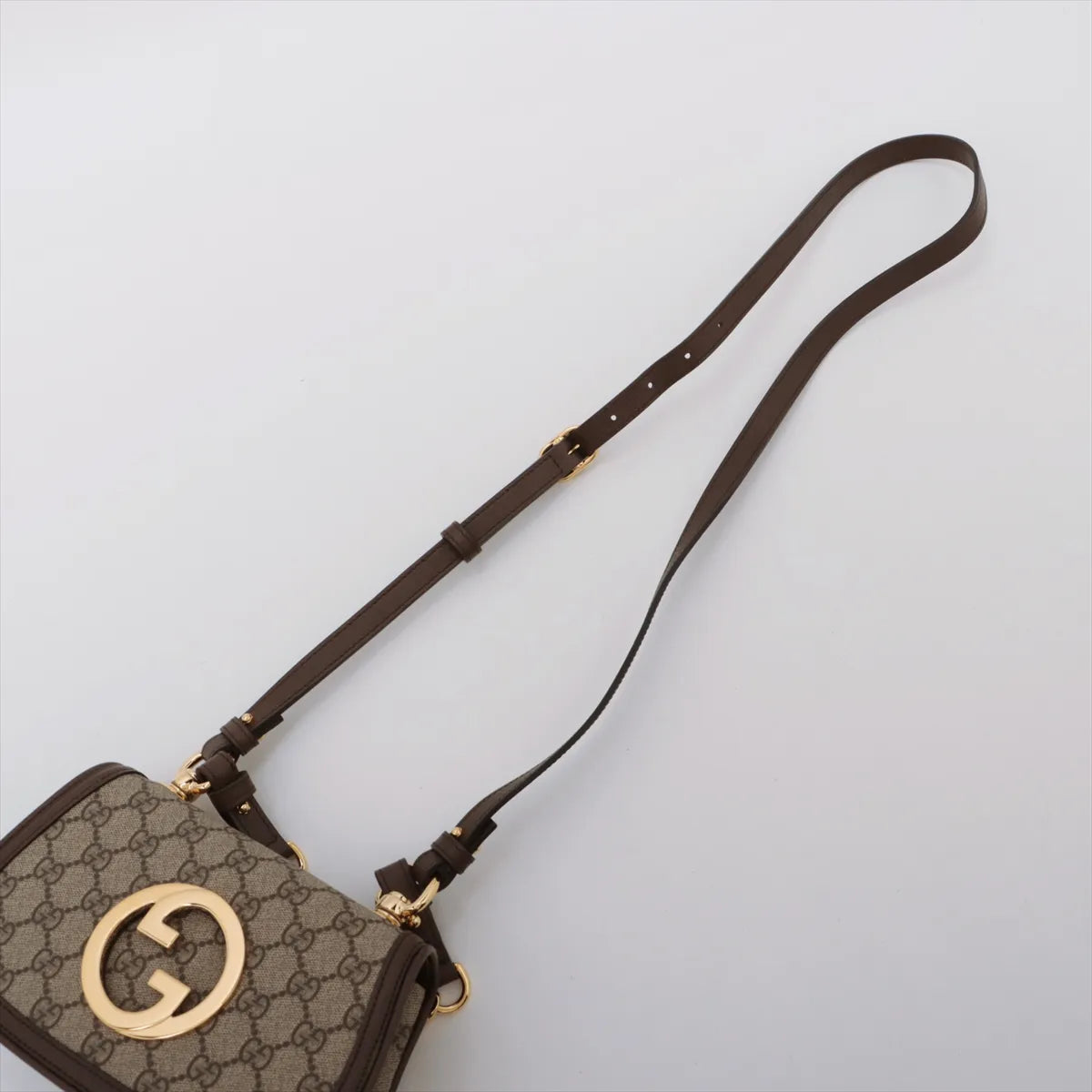Gucci GG Supreme Blondie Two-Way Shoulder Bag Brown