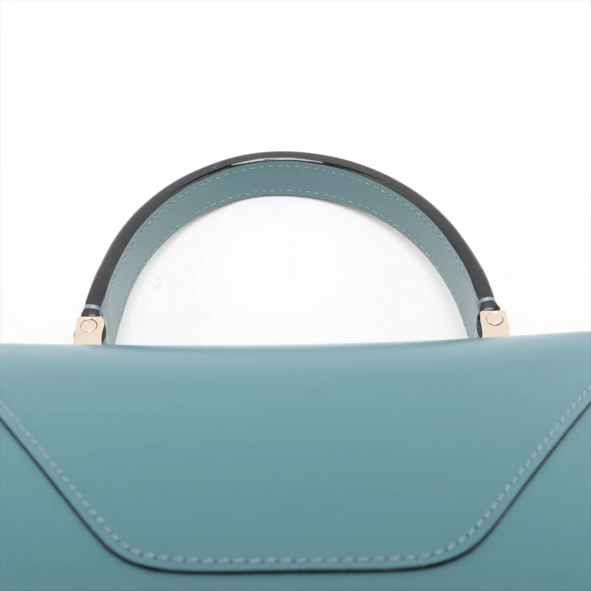 Valextra Iside Top Handle Mini Bag Blue