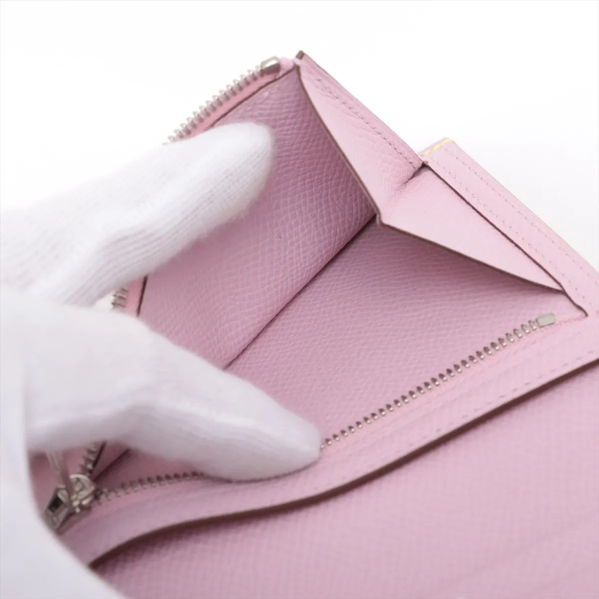 Hermès Bearn Verso Veau Epsom Compact Wallet Lime x Rose Cherry *PREORDER*