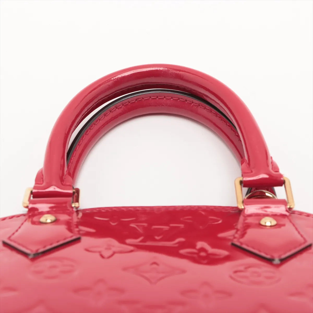 Louis Vuitton Monogram Vernis Alma BB Red