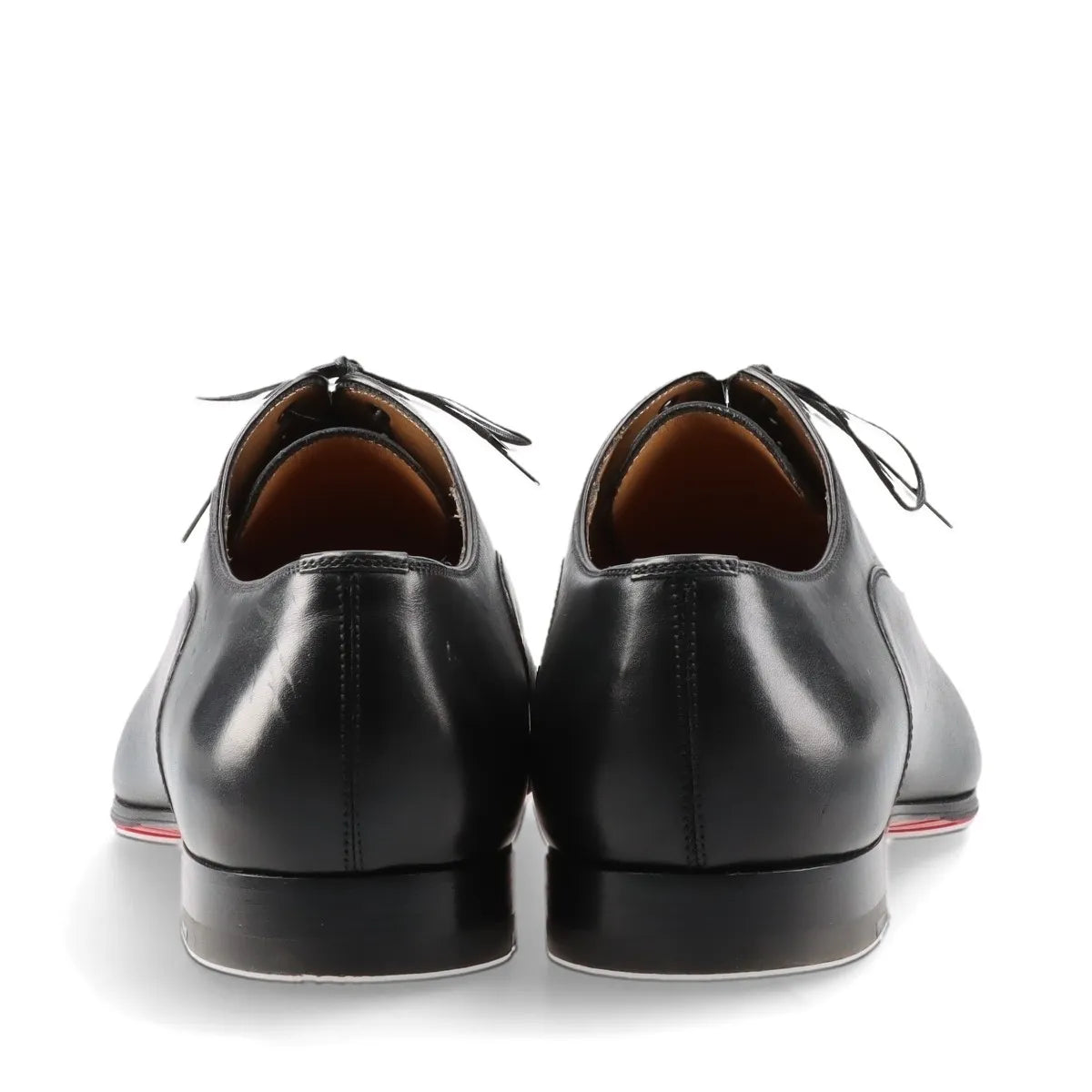 Christian Louboutin Leather Straight Tip Shoes Men's Black