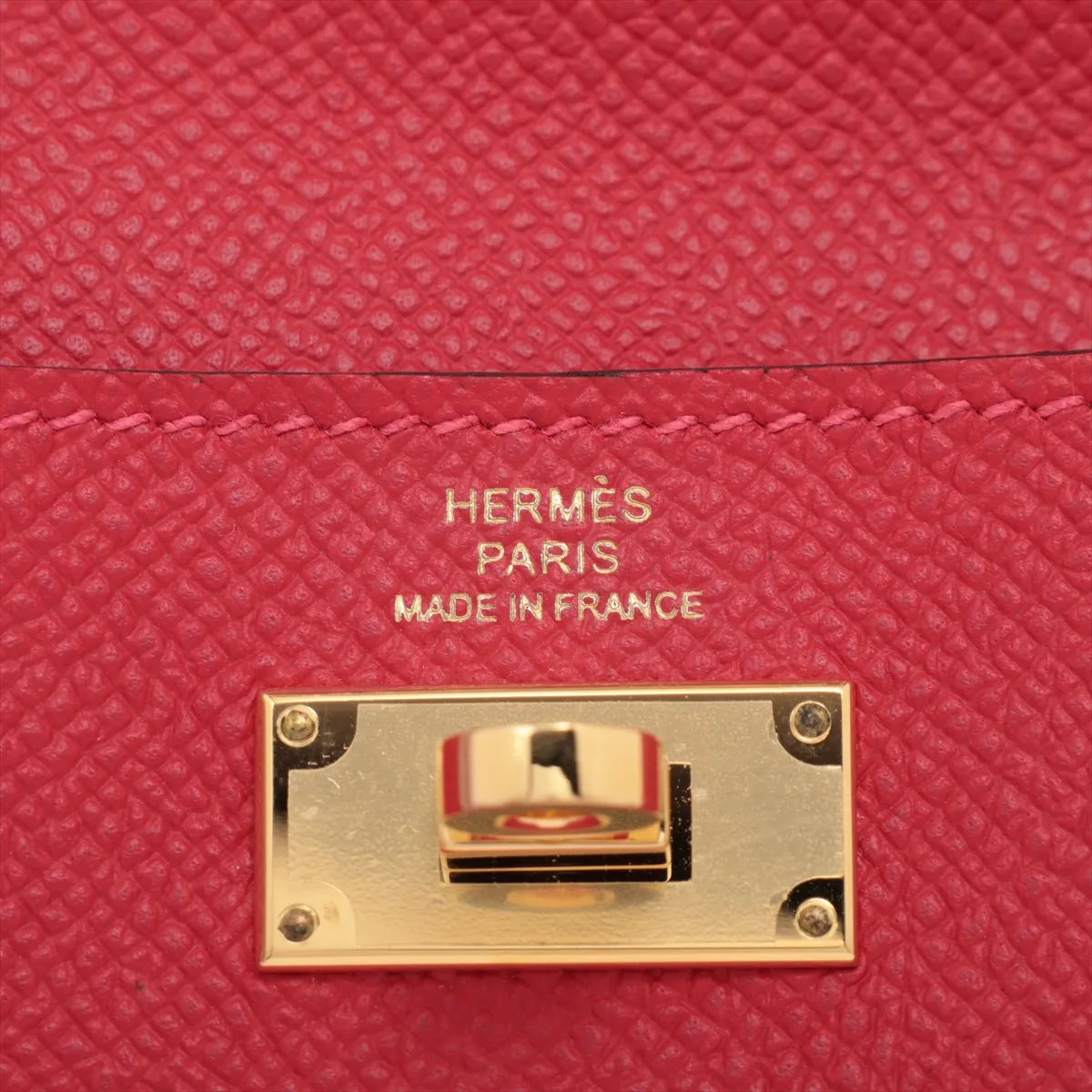 Hermès Kelly Pocket Compact Veau Epsom Coin Purse Red