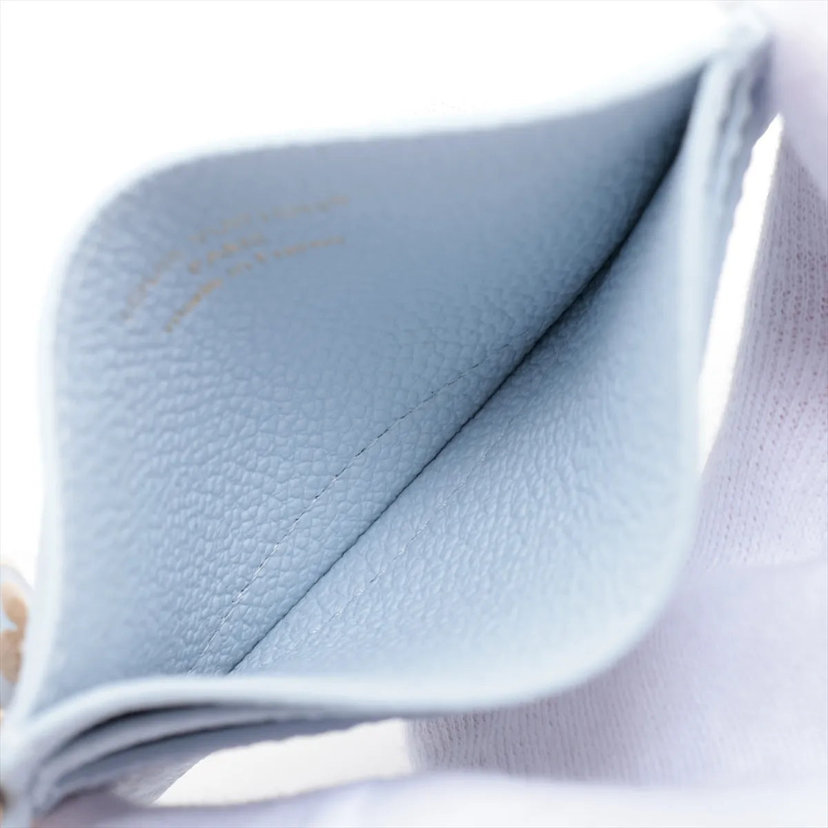 Louis Vuitton Monogram Empreinte LV Charms Card Holder Azur