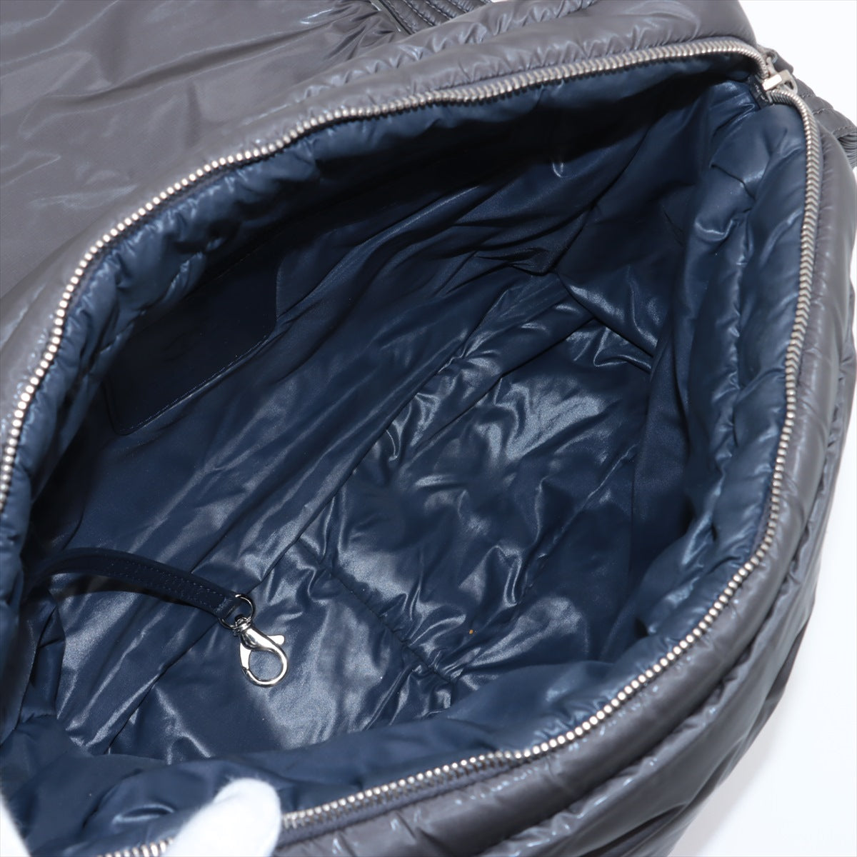 Chanel CC Logo Cocoon Nylon Shoulder Bag Gray * PREORDER *