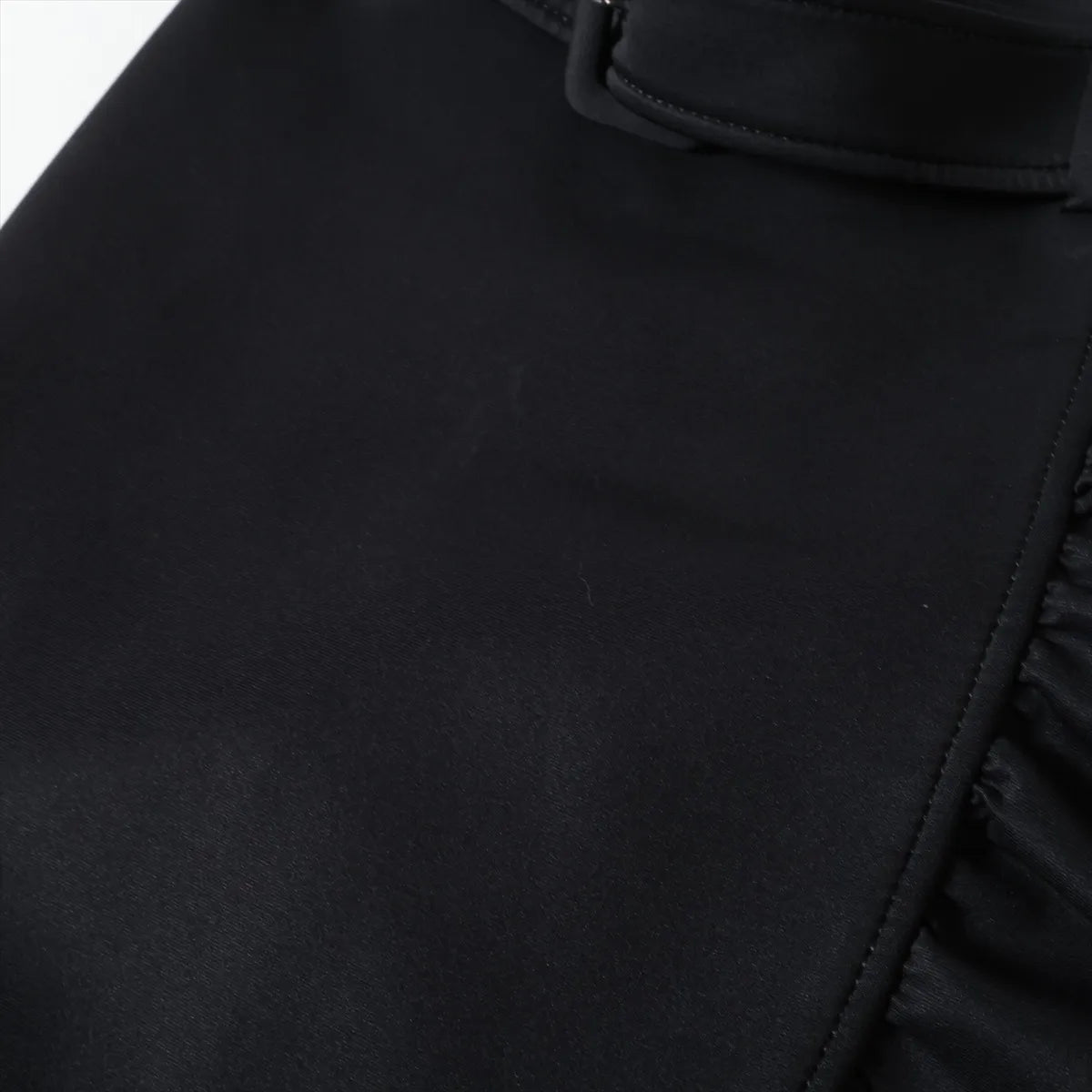 Prada Polyester Belt Skirt Black