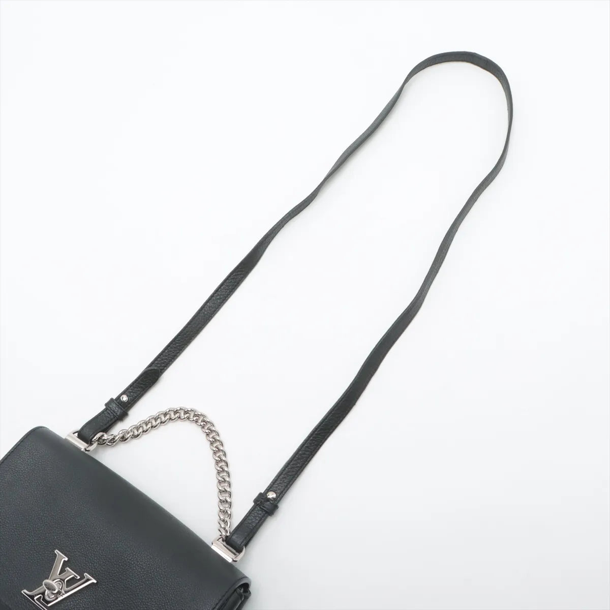 Louis Vuitton LV Logo Lockme II BB Shoulder Bag Black