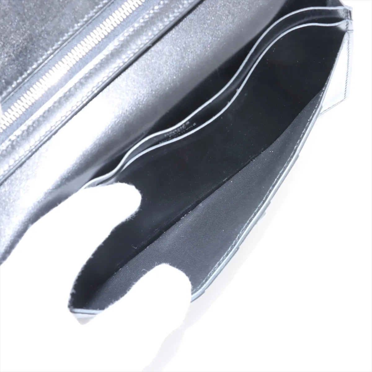 Hermès Bearn Box Calf Long Wallet Black
