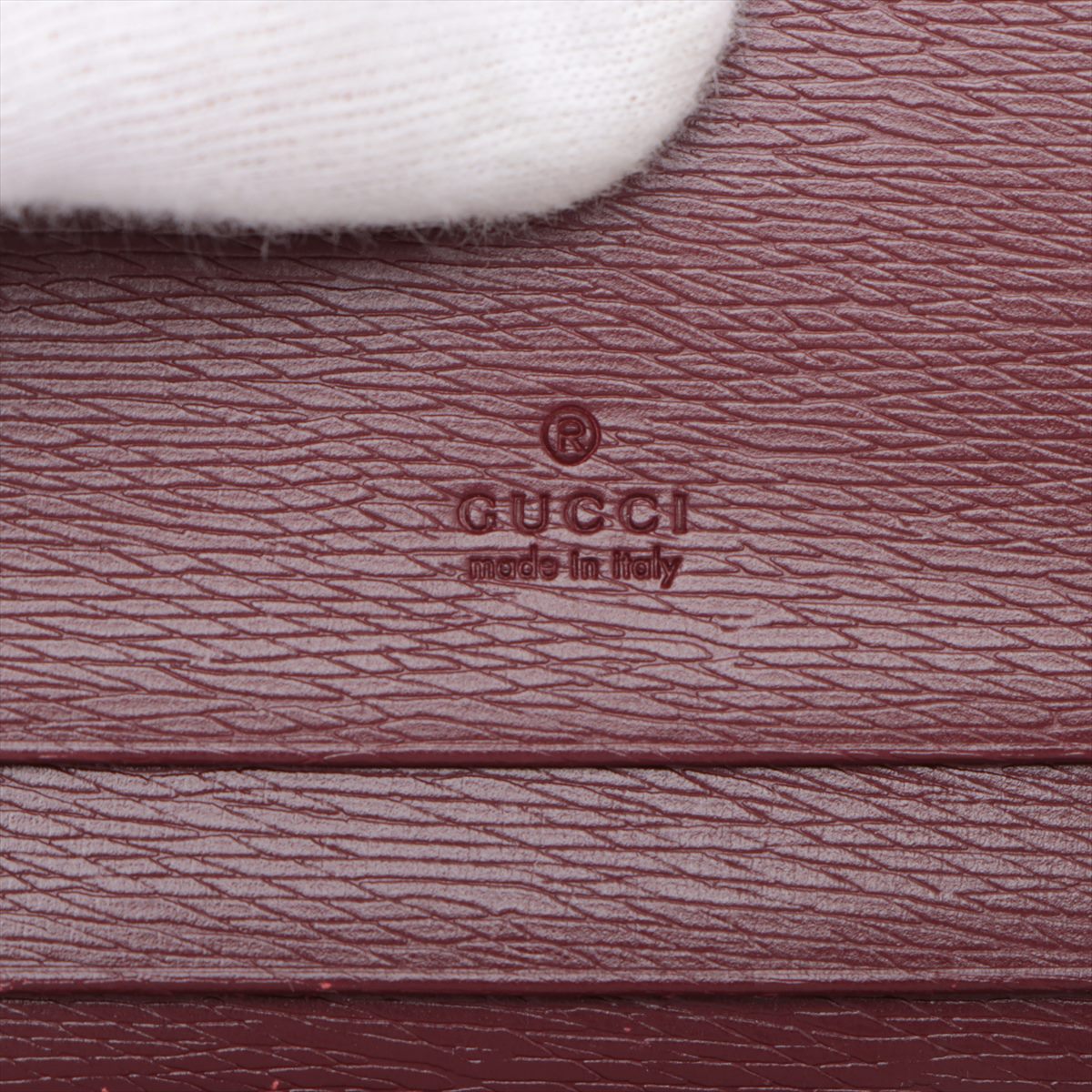 Gucci Script Logo Leather Mini Wallet Bordeaux * PREORDER *