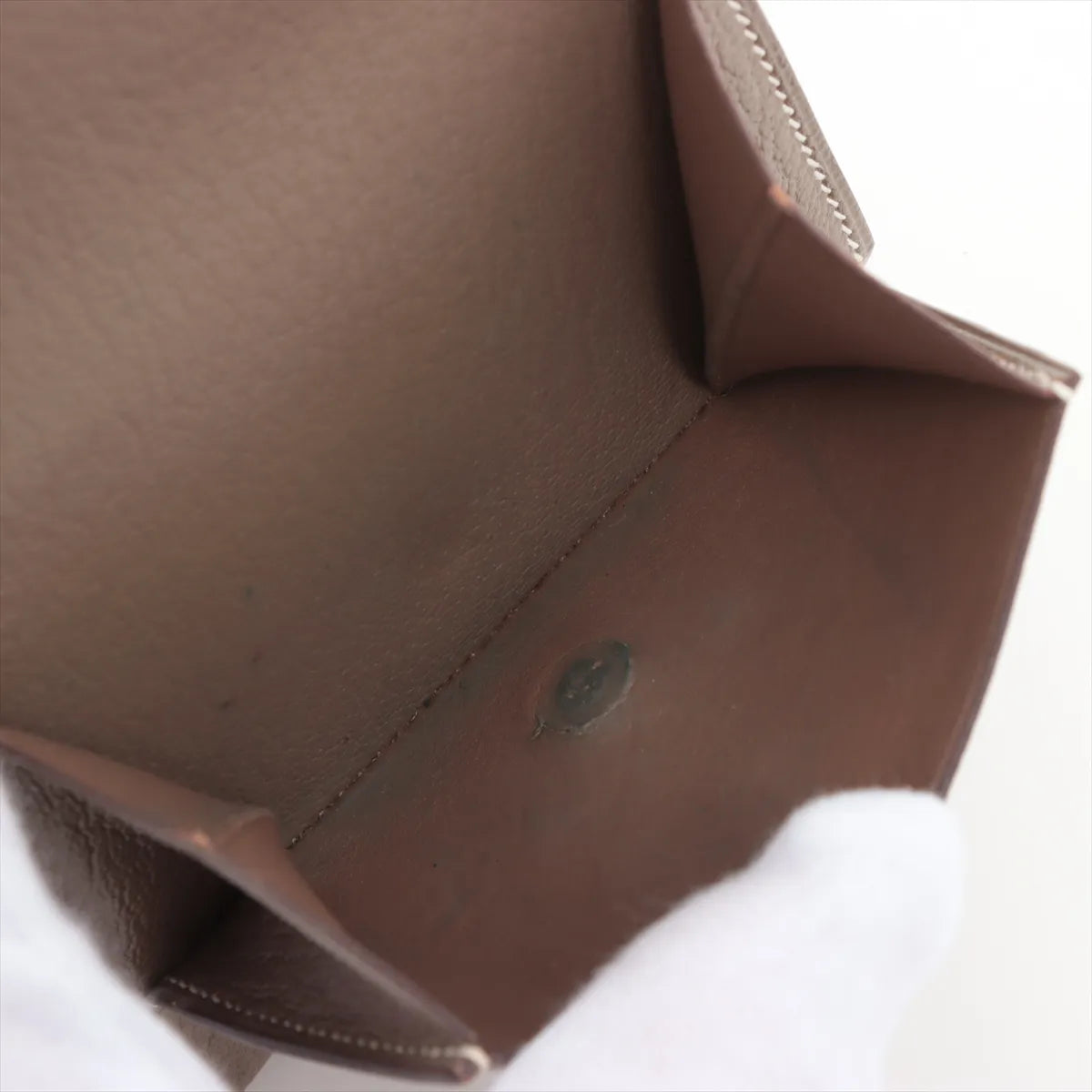 Hermès Bearn Recto Verso Compact Wallet Etoupe