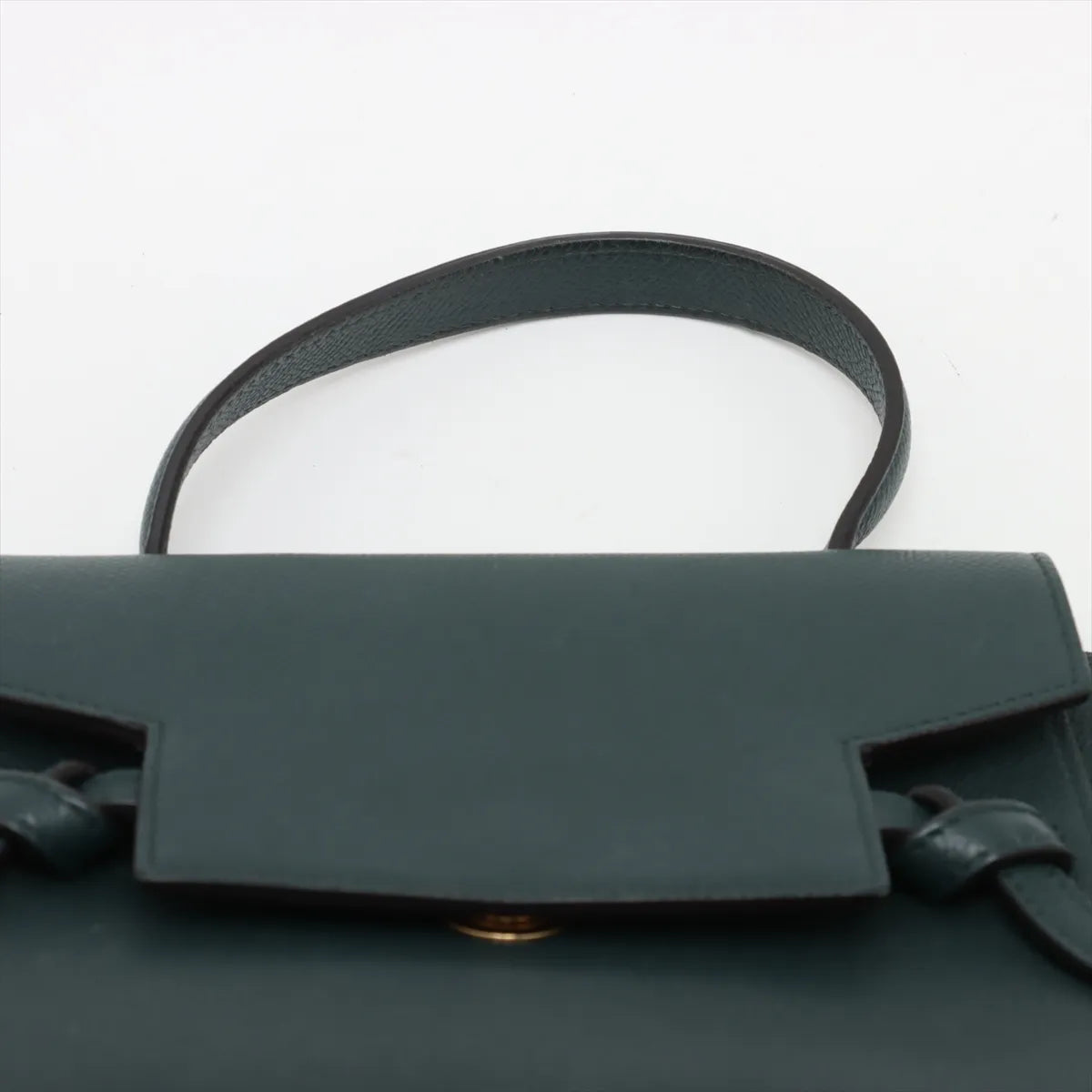 Celine Belt Nano Leather Two-Way Handbag Green