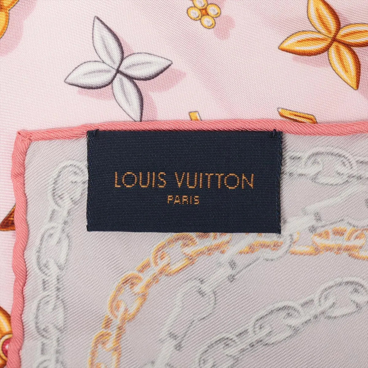 Louis Vuitton Monogram Your Highness Square Silk Scarf Pink