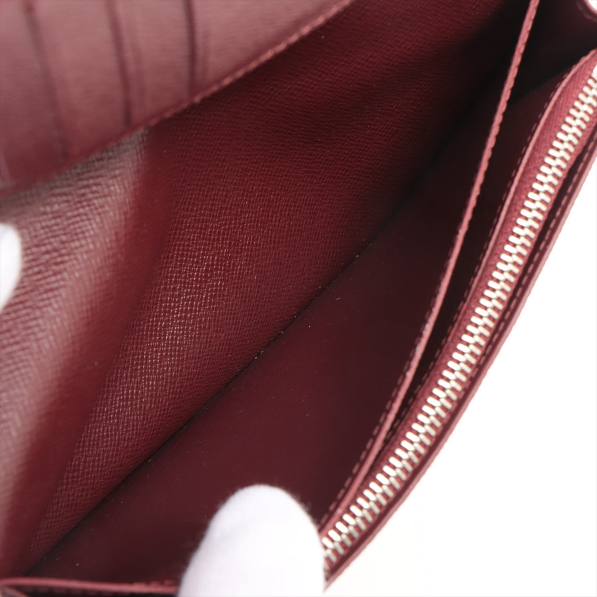Louis Vuitton Taigarama Brazza Long Wallet Navy Blue x Brown * PREORDER *