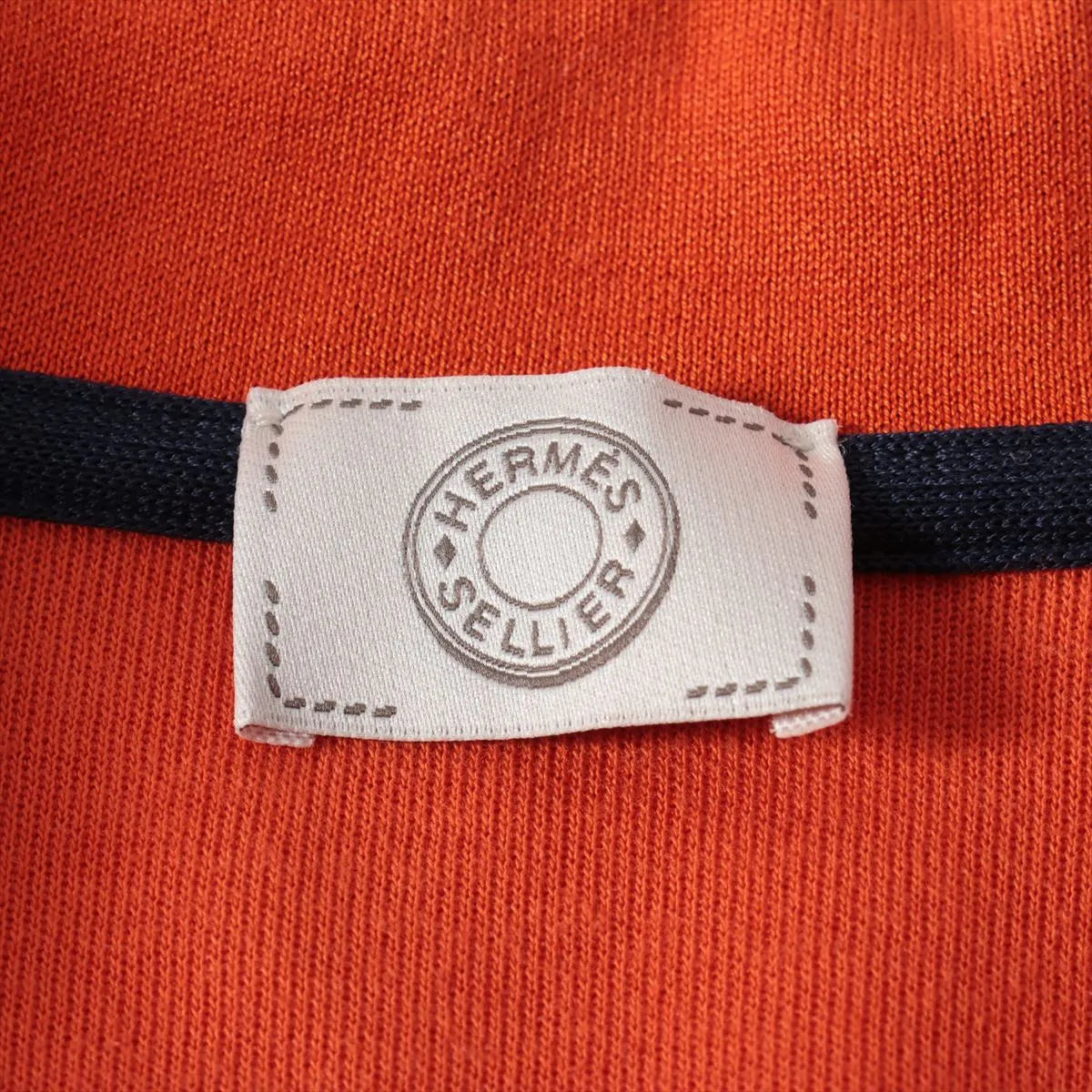 Hermes Cotton Polyester Polo Shirt Orange
