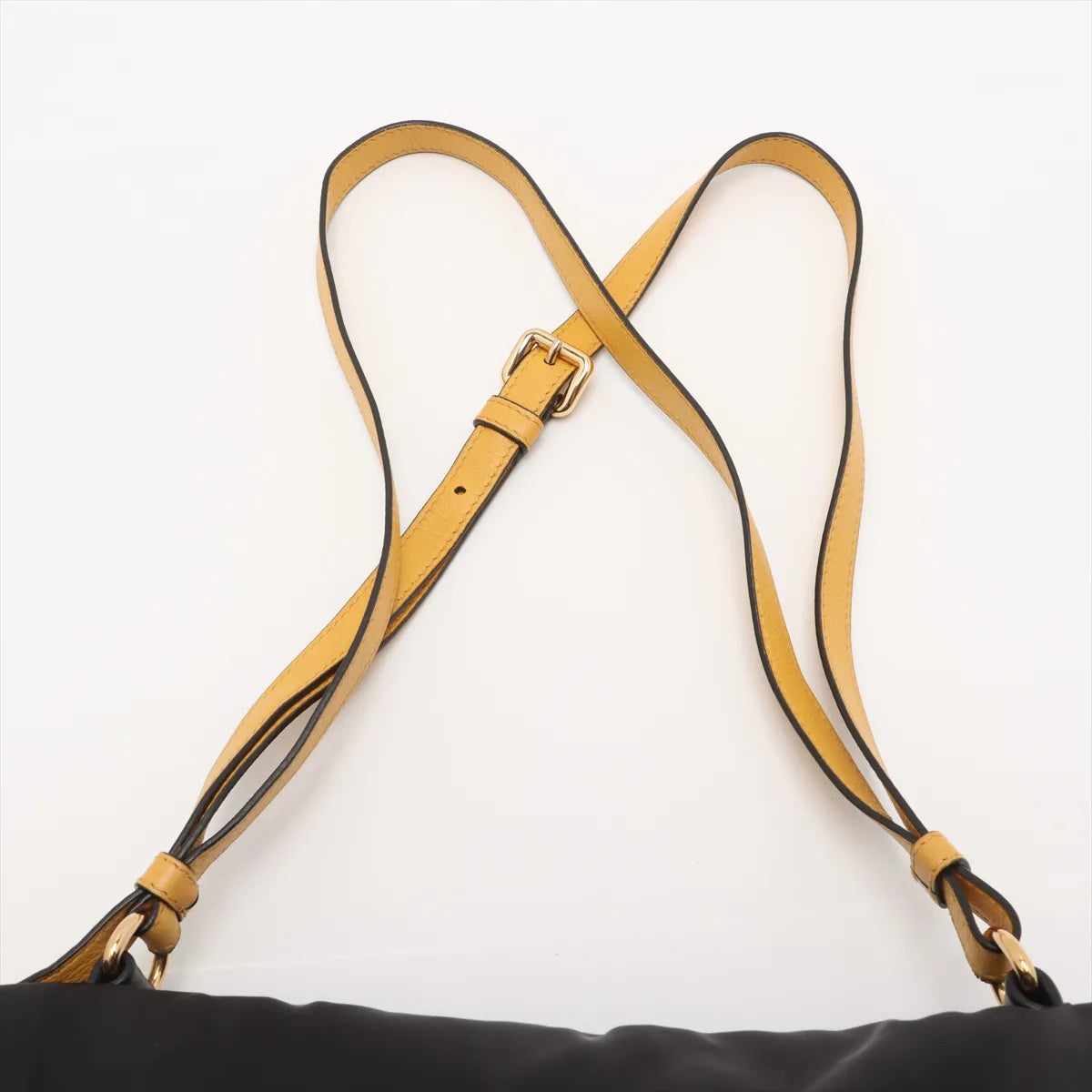 Prada Etiquette Nylon Two-Way Shoulder Bag Black