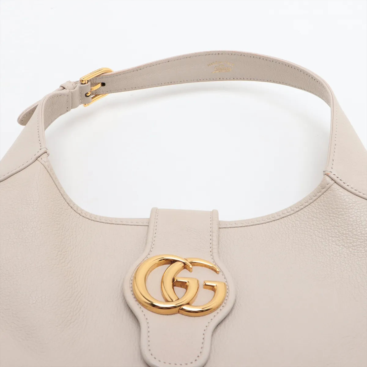 Gucci Aphrodite Medium Leather Shoulder Bag Beige