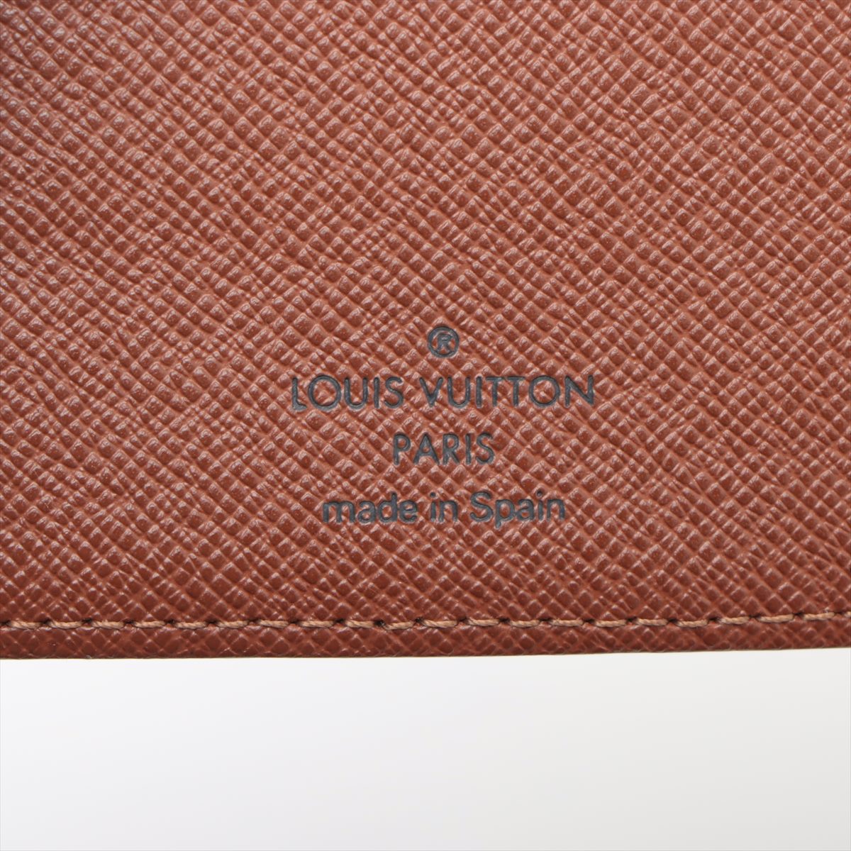 Louis Vuitton Monogram Agenda Poche Notebook Cover Brown