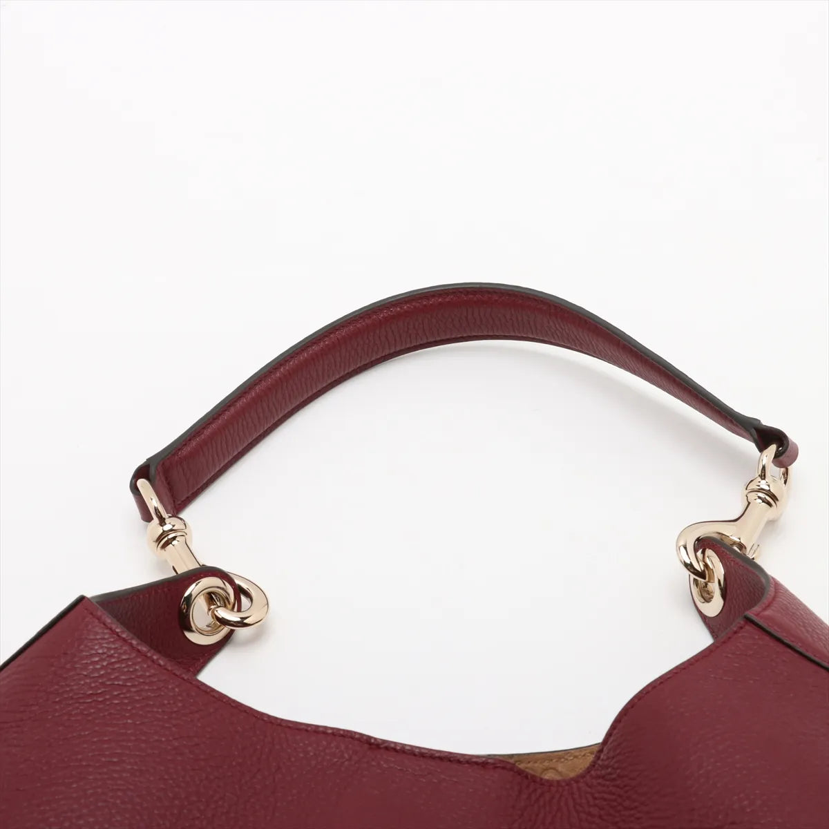 Gucci Leather Hobo Two-Way Shoulder Bag Bordeaux