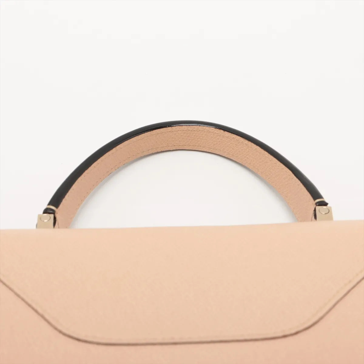 Valextra Iside Medium Leather Two-Way Handbag Beige