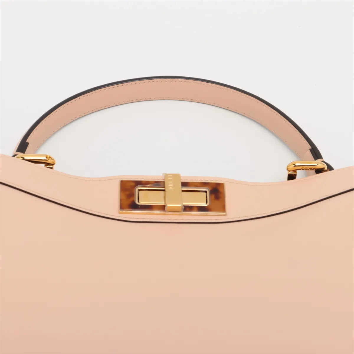 Fendi Mini Peekaboo ISeeU Leather Two-Way Handbag Pink