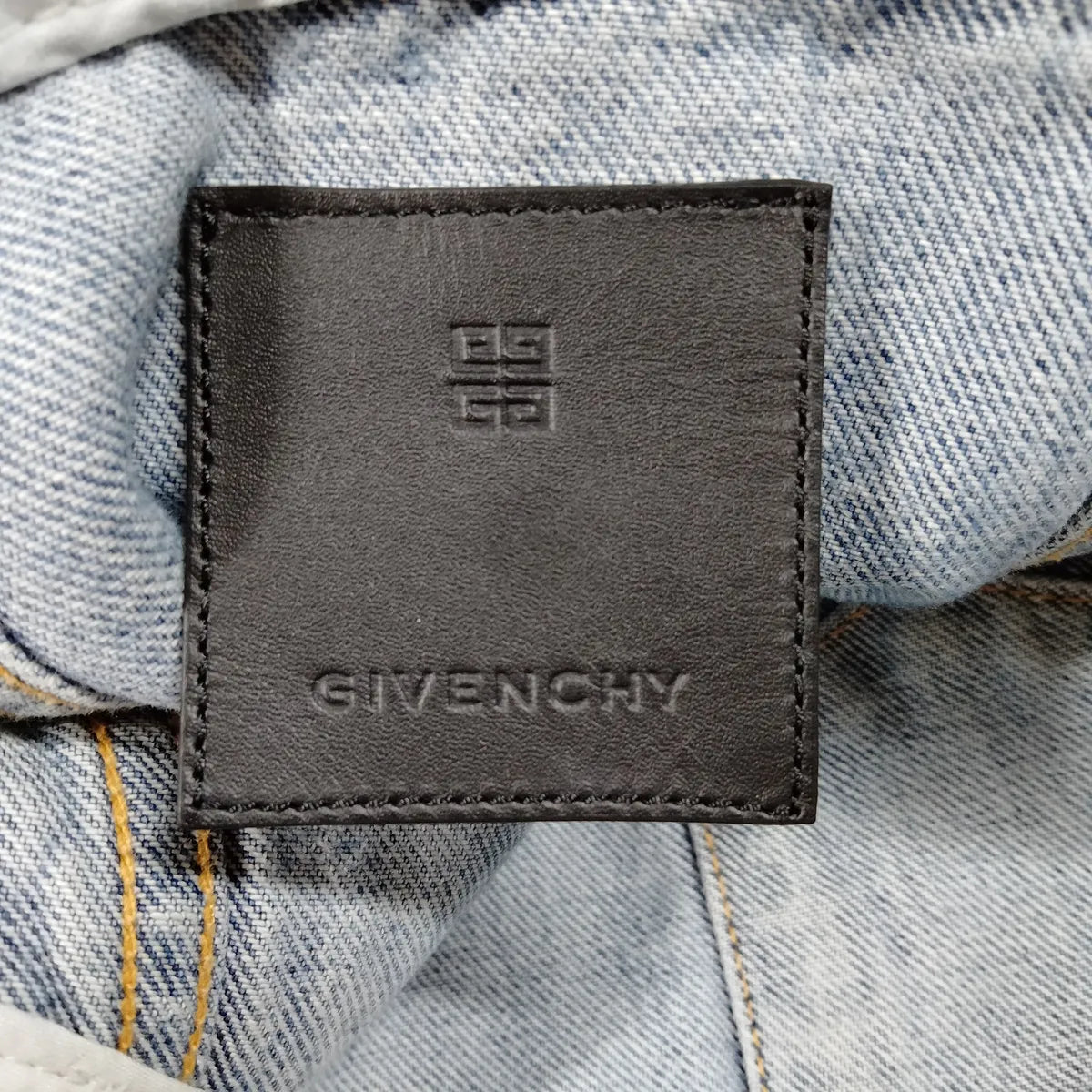 Givenchy Backless Neck Halter Cotton Denim Dress Blue — product photo 6