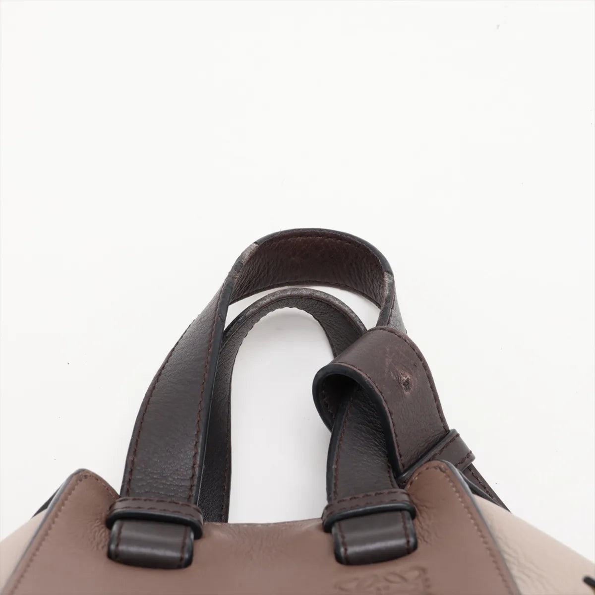 Loewe Hammock Small Leather Two-Way Handbag Beige x Brown — product photo 6