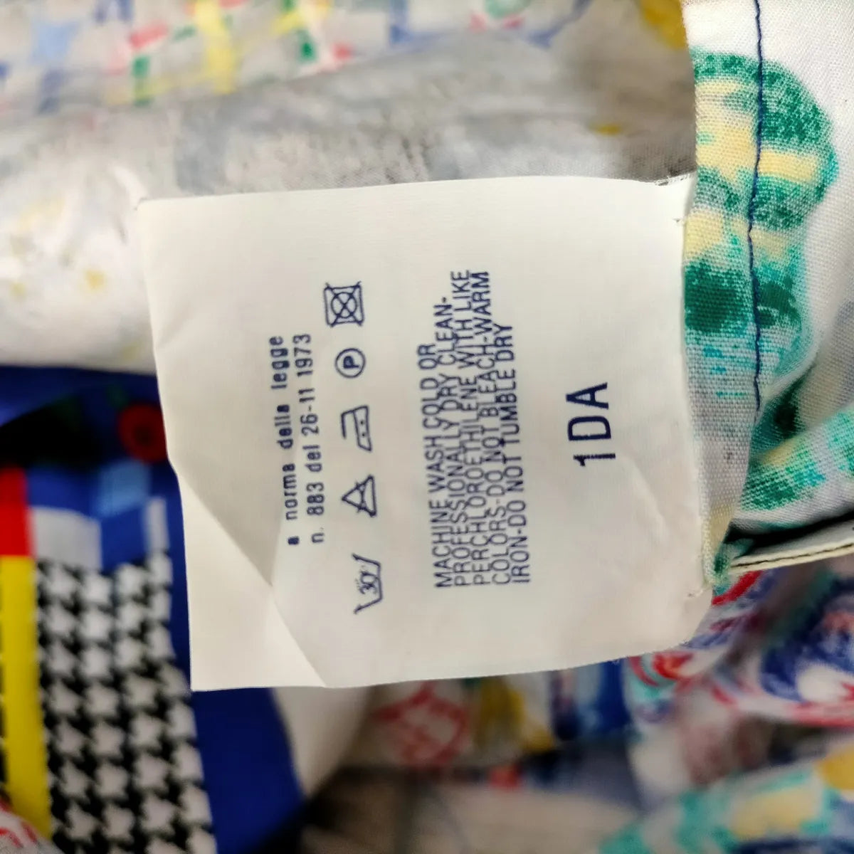 Versace Cotton Multicolor Pattern Long Sleeve