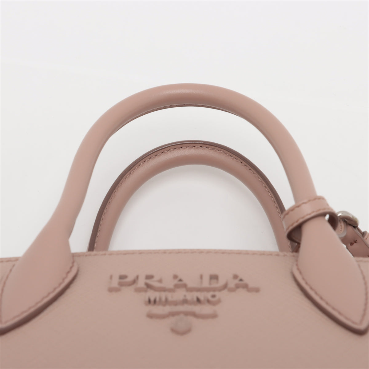 Prada Saffiano Monochrome Two-Way Shoulder Bag Pink Beige * PREORDER *