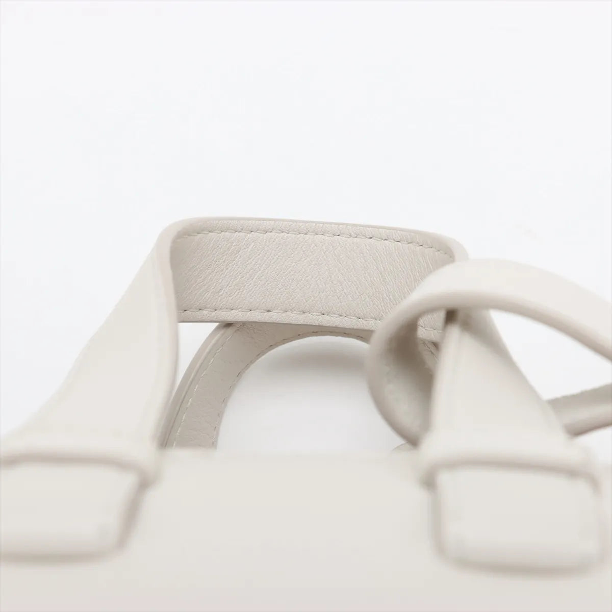 Loewe Hammock Compact Raffia Leather Shoulder Bag White x Beige
