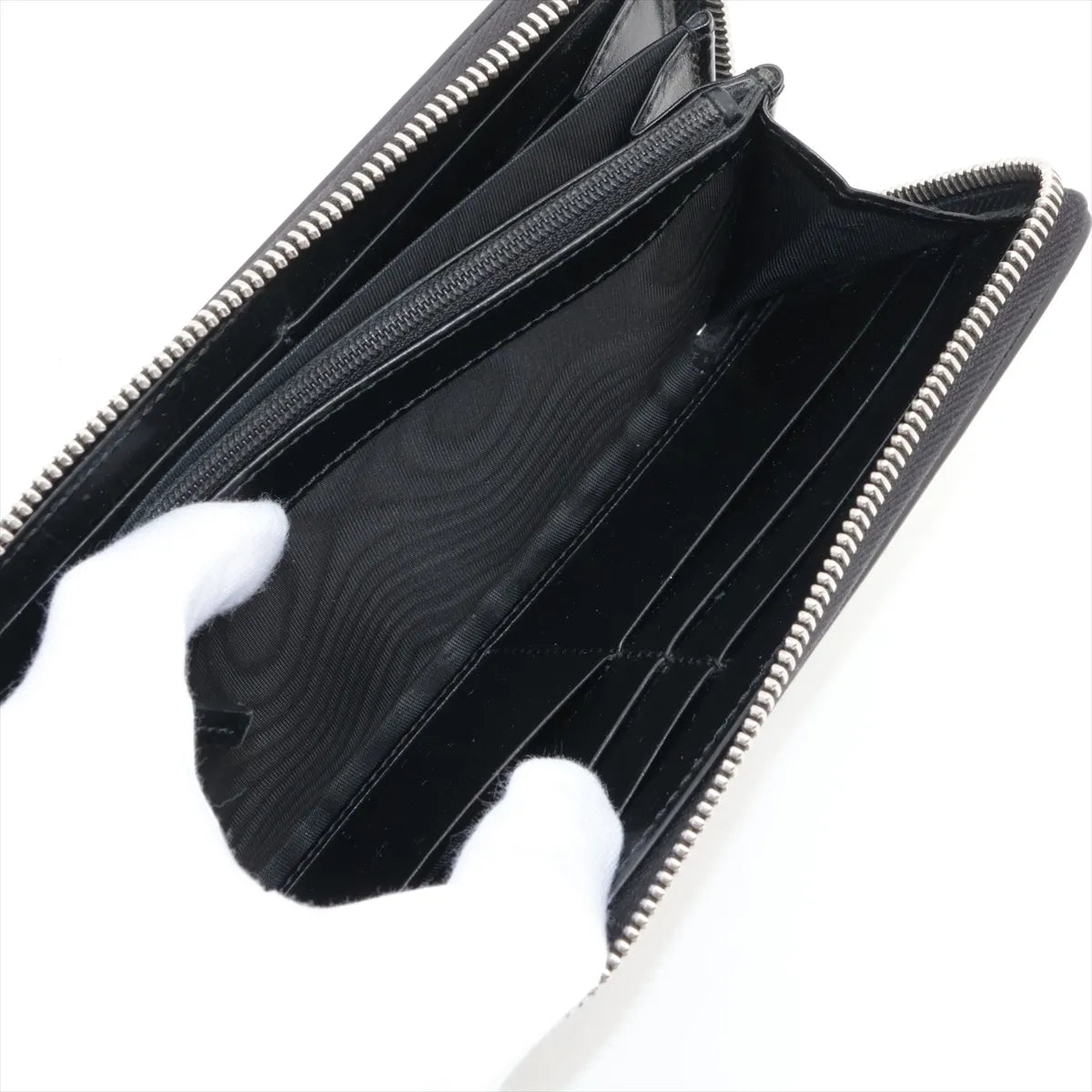 Gucci GG Marmont Leather Zippy Long Wallet Black
