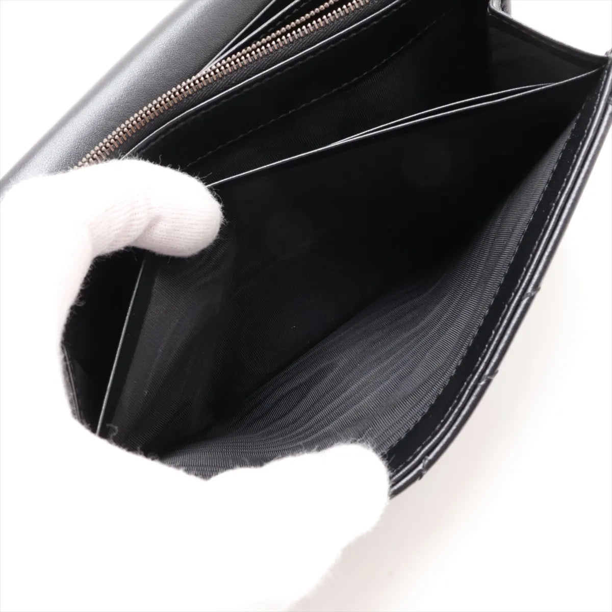 Gucci GG Marmont Leather Wallet on Chain Black