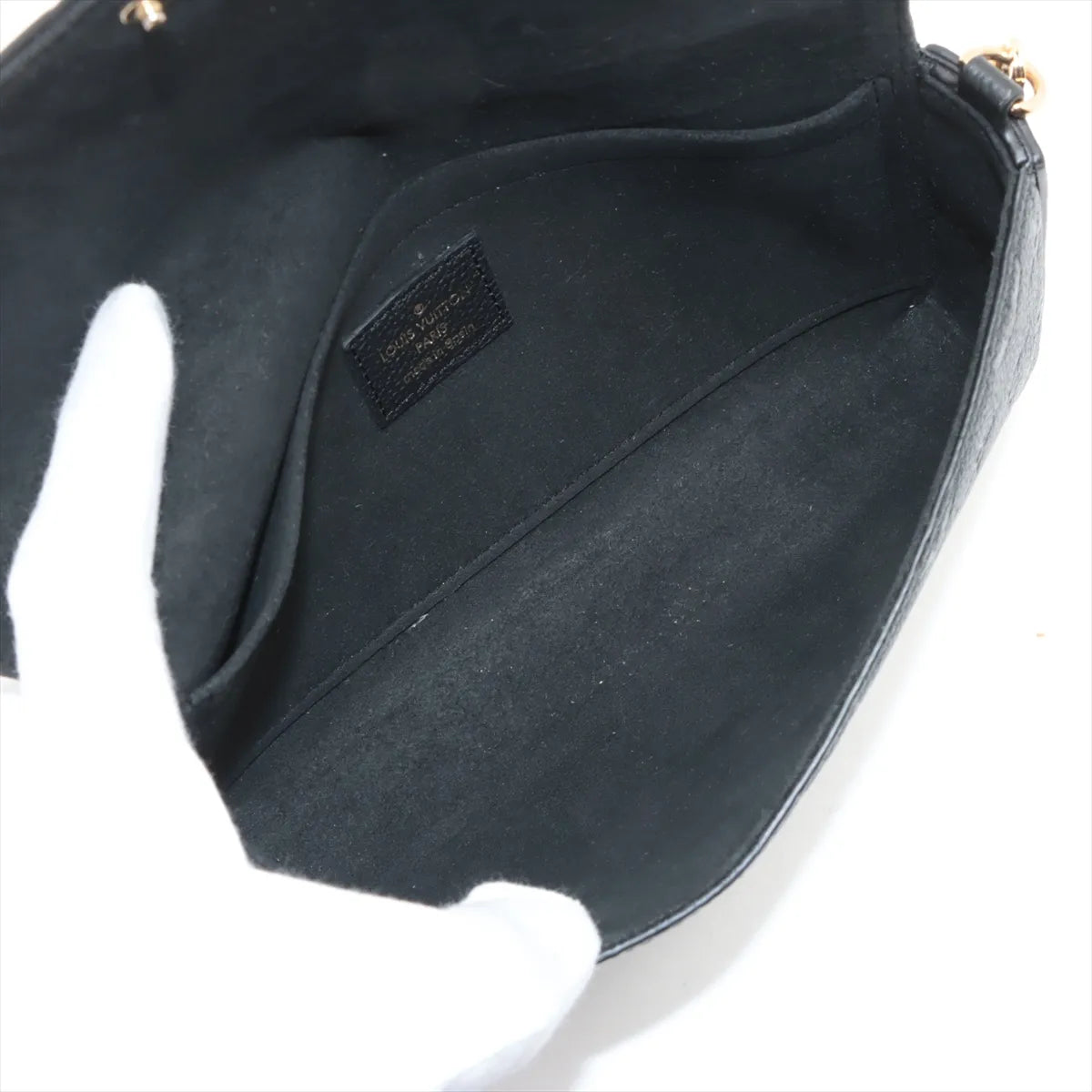 Louis Vuitton Monogram Empreinte Pochette Felicie Black