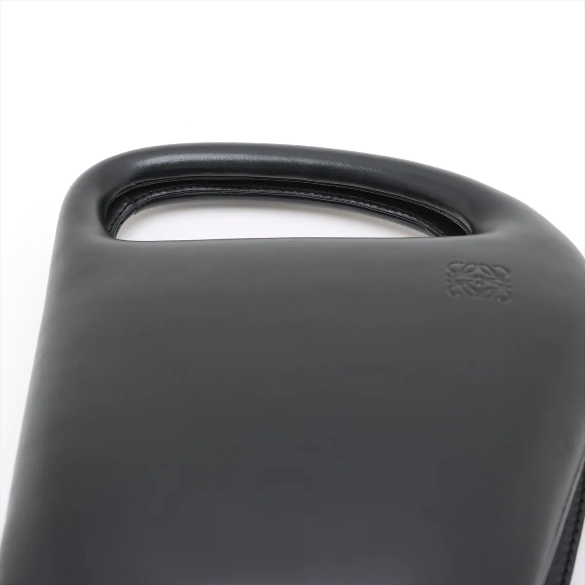 Loewe Anagram Leather Two-Way Handbag Black