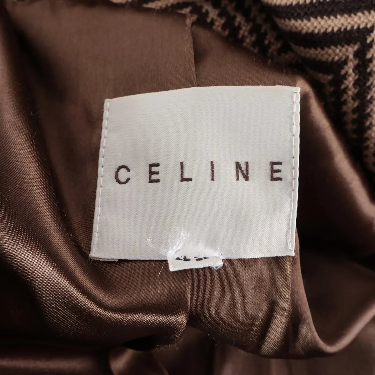 Celine Chevron Wool Coats Brown — product photo 6