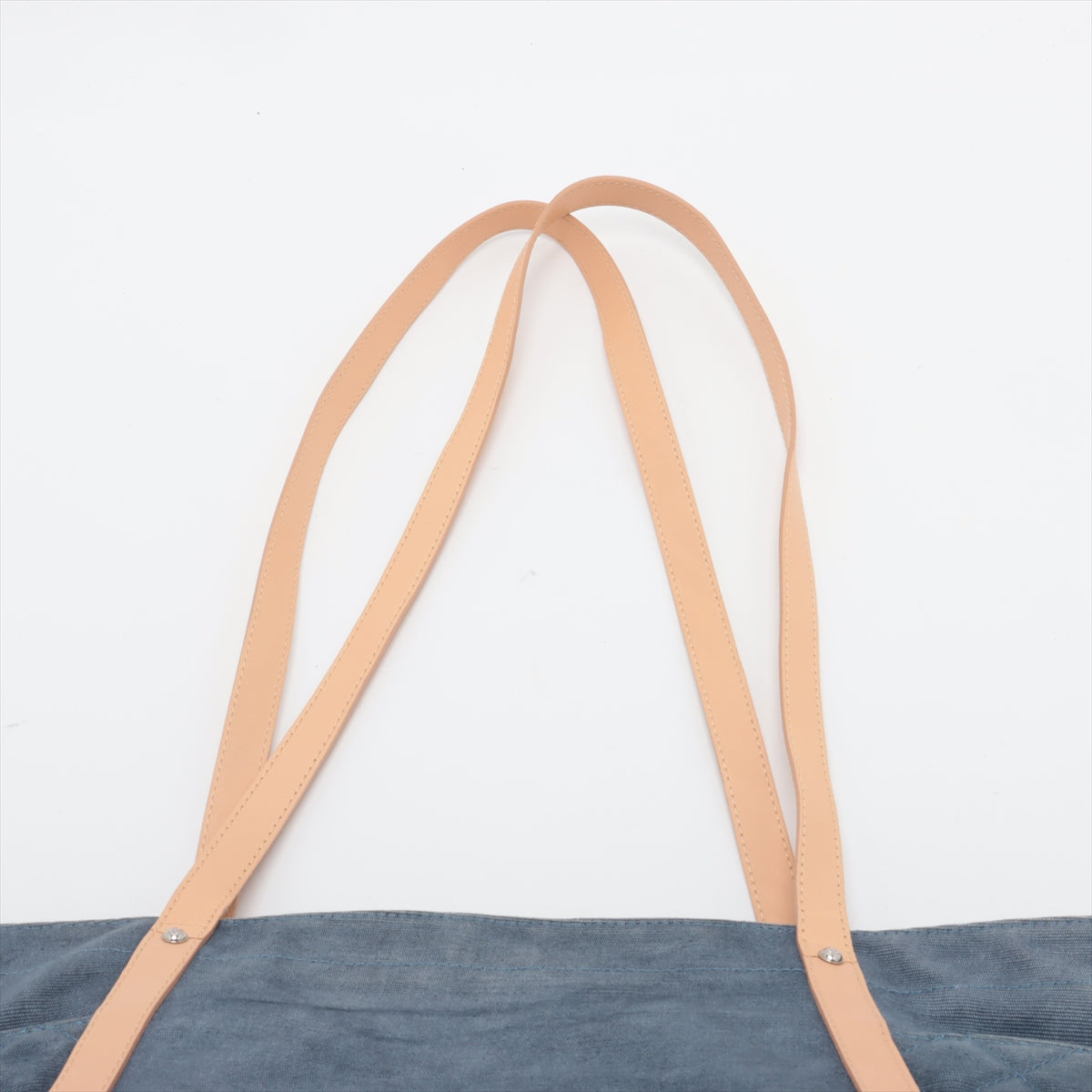 Chanel CC Logo Flower Denim Tote Bag Blue