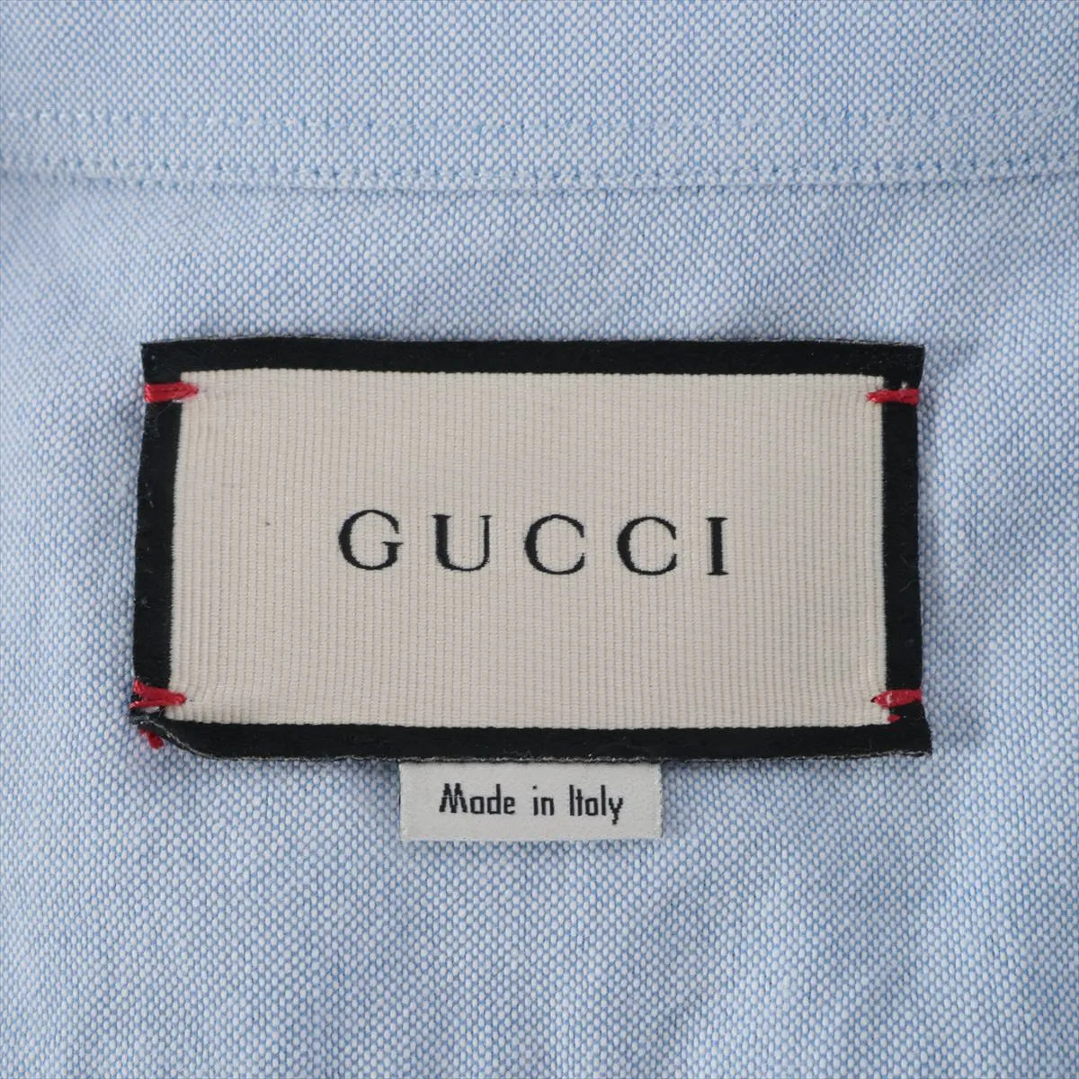Gucci Cotton Long Sleeve Shirt Blue