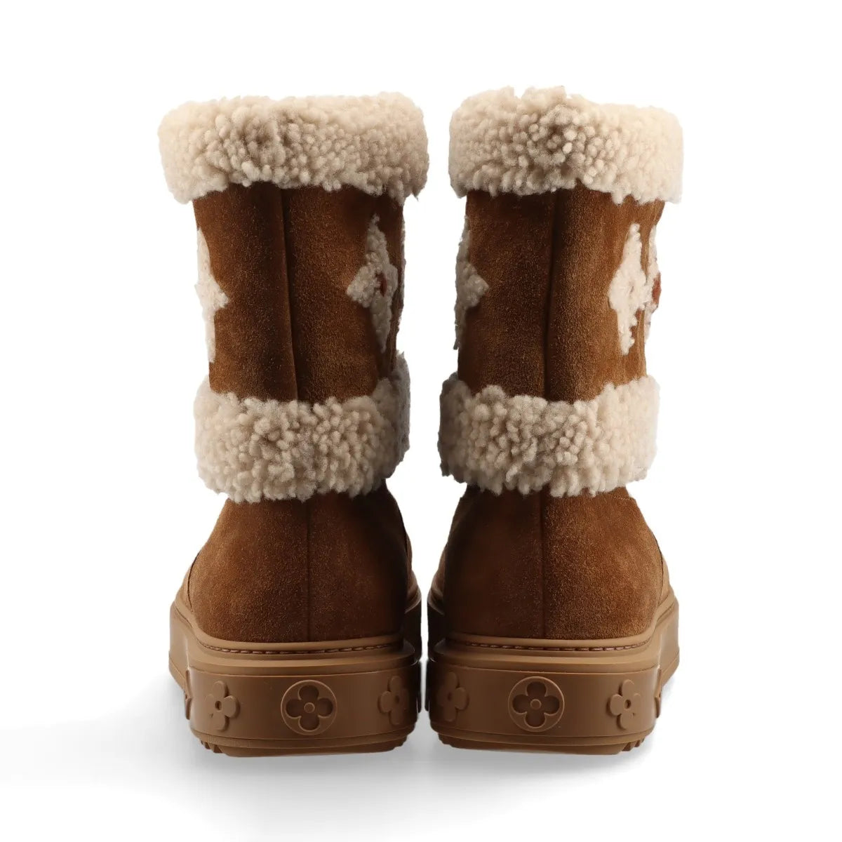 Louis Vuitton Snowdrop Suede Ankle Boot Brown