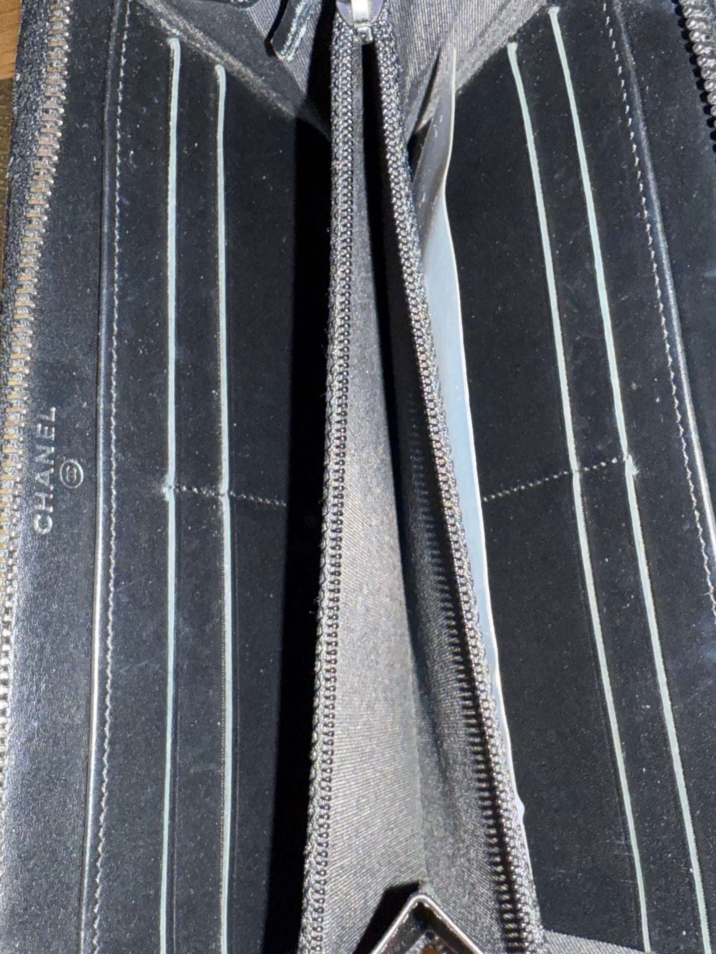 Chanel Quilted Lambskin Zip Wallet – Black