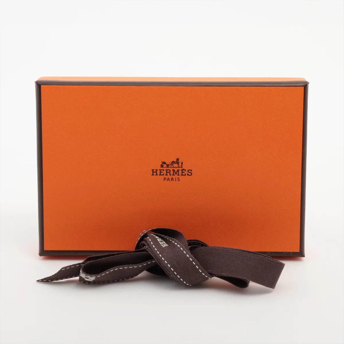 Hermès Calvi Duo Evercolor Card Holder Brown