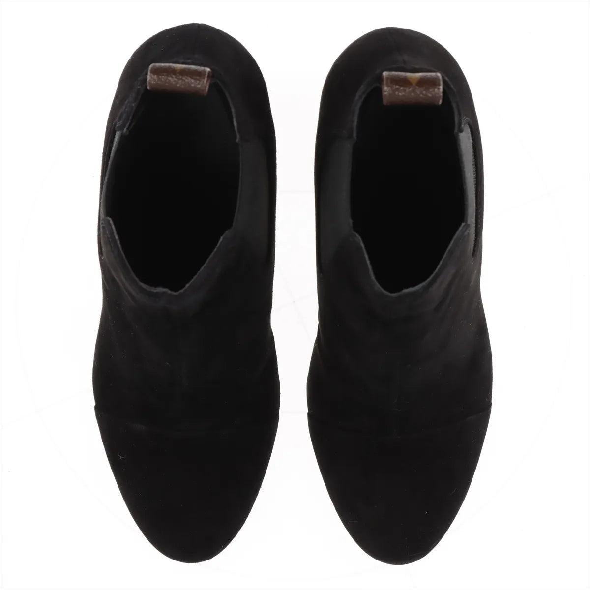 Louis Vuitton Monogram Suede Short Boots Black — product photo 7