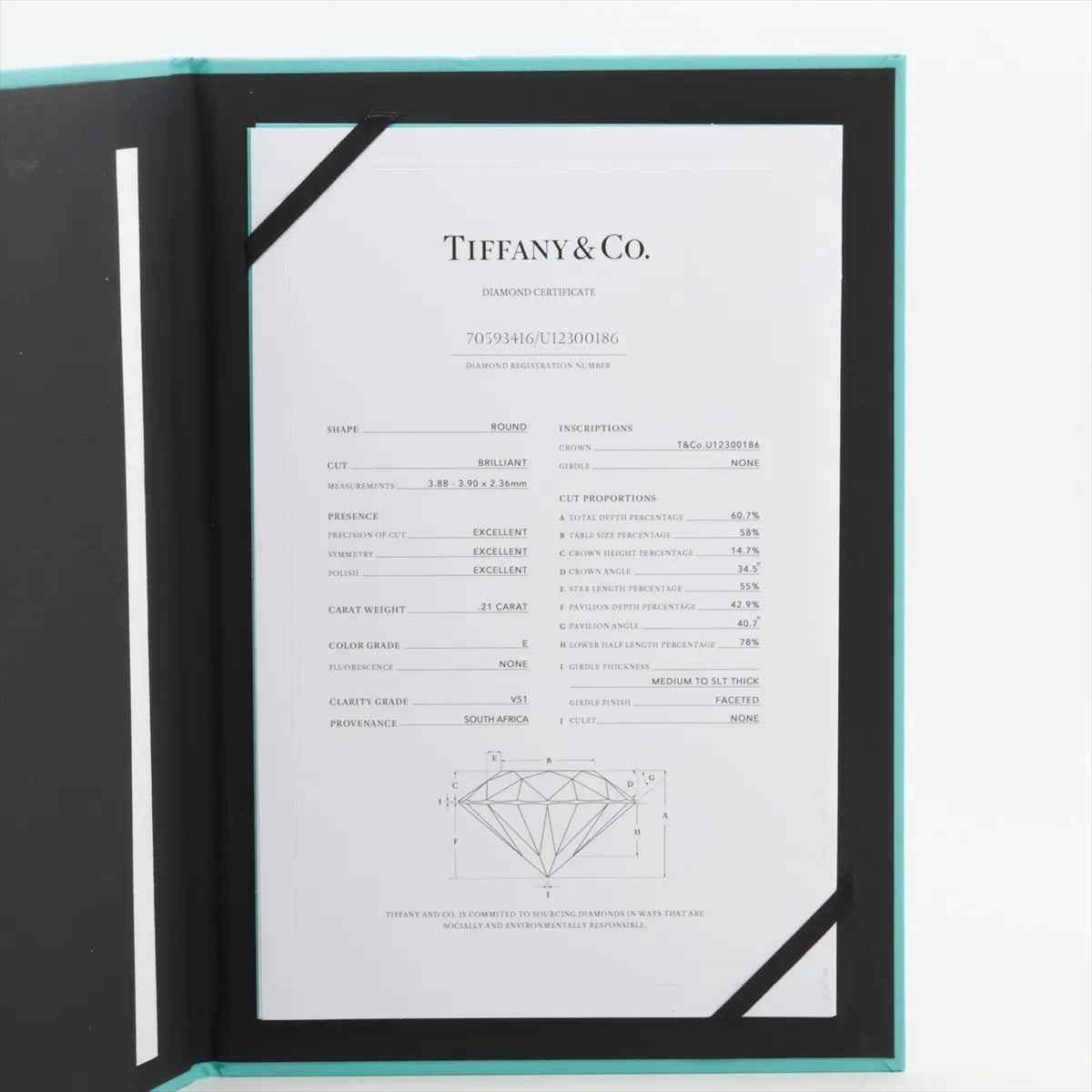 Tiffany & Co. True Diamond Ring Platinum