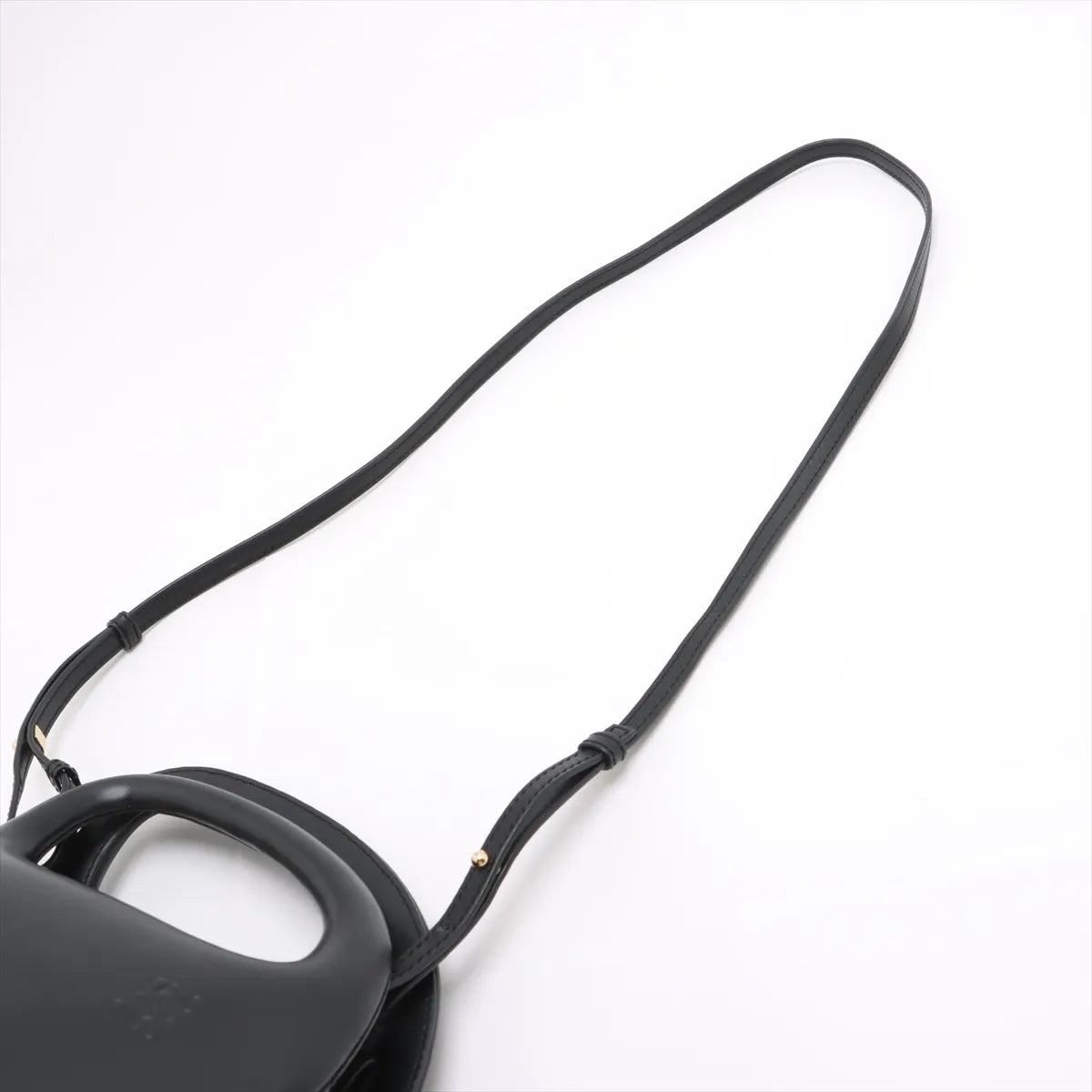 Loewe Anagram Leather Two-Way Handbag Black